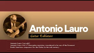 Guitar TAB - Antonio Lauro : Virgilio | Tutorial Sheet Lesson #iMn