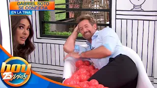 Gabriel Soto sonroja a Galilea Montijo al recordar candente escena de una telenovela | Programa Hoy