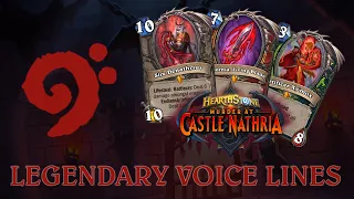 Hearthstone - Legendary Minion Voice Lines & Intro Music - Murder at Castle Nathria