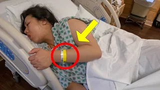 When Husband Sees His Wife Got Yellow Wristband At Hospital, He Calls The Police Fast!