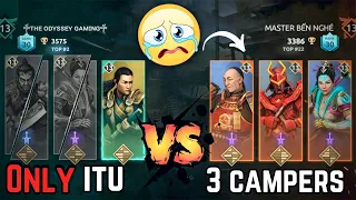 CAMPER Bullied me😓|| Will itu be able to take revenge?😤 itu vs campers Team || Shadow Fight 4 Arena