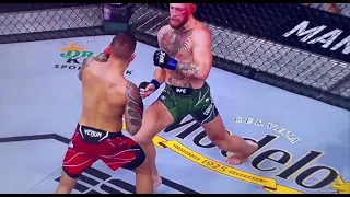 Conor McGregor broke his leg vs Dustin Poirier 😱😬