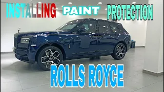 How to install paint protection film on(( ROLLS ROYCE))