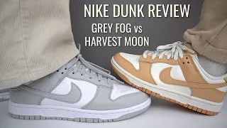 NIKE DUNK LOW HARVEST MOON + GREY FOG - DOUBLE REVIEW & ON FEET......THESE ARE CLEAN