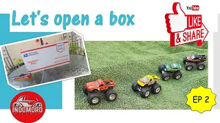 Let’s open a box Episode 2: (unboxing and review of hotwheels monster jam & truck diecast)