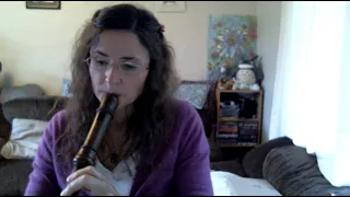 Bach Rondeau from Suite no. 2, The Seven Dances of BWV 1067 on a Kung superio alto recorder in olive