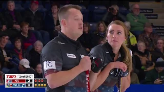 2018 World Financial Group Continental Cup of Curling - Sundgren/McManus vs. Miskew/Hebert