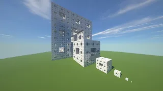 Menger Sponge [Fractal] - Explanation and Build | Minecraft