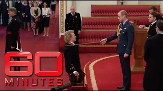 The funny question Prince William asked Rod Stewart during his knighthood | 60 Minutes Australia