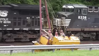 Norfolk Southern Train Derailment In(HD) Austell,Ga. 8-13-2013 Full Video