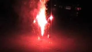 How do fireworks produce different colors when they explode?