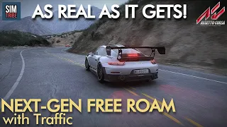 ULTIMATE REAL World Driving Experience! | Assetto Corsa Free Roam Map Santa Monica Mountains