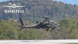 AH-64 Apache Helicopter Arrival & Departure 14Oct20