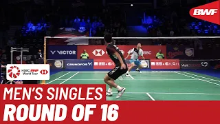 R16 | MS | Shesar Hiren RHUSTAVITO (INA) vs. CHOU Tien Chen (TPE) [2] | BWF 2019