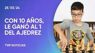 Un argentino de 10 años le ganó al número 1 del ajedrez