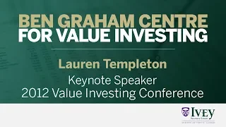 2012 Value Investing Conference | Keynote Speaker: Lauren Templeton