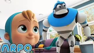 Bringing Up Baby + 60 Minutes of Arpo the Robot | Kids Cartoons | Party Playtime!