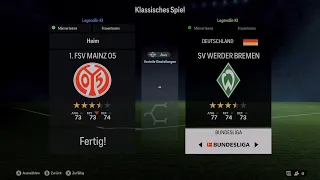 Lets Simulate FC 24 Bundesliga 20. Spieltag 1. FSV Mainz 05 VS Werder Bremen