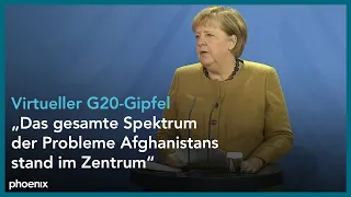 G20-Konferenz: Angela Merkel zum Afghanistan-Sondergipfel