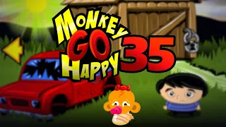 Игра "Счастливая Обезьянка 35" (Monkey GO Happy 35) - прохождение