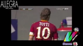 ROMA CAGLIARI 2-1 - SINTESI GOL TOTTI - SERIE A HD - 09-05-2010