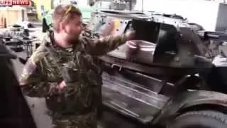 Ополченцы испытали роботизированную пушку «Чебуратор» 29 04 2015