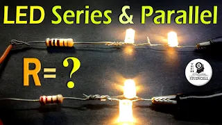 How to calculate Resistor value for LED series and parallel circuit with Ohm's Law