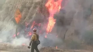 "Station Fire" Brush Fire - Compilation - LA County - August 28-30, 2009