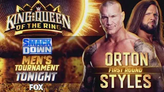 Randy Orton vs Aj Styles - King of The Ring 1st Round Match (1/2): SmackDown, May. 10, 2024