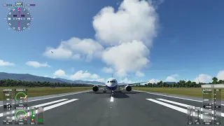Boeing 787-10 Dreamliner wing flex on take off - Flight Simulator 2020