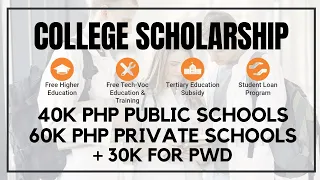 UPTO 60K COLLEGE SCHOLARSHIP +30K SA PWD, TESDA STUDENTS AT MAY STUDENT LOAN PA! CHED UNIFAST