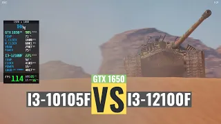 i3-10105F vs i3-12100F with GTX 1650 D6