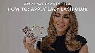 How to apply LAZY LASH CLUB DIY Lash Extensions | BY KOOTS LASHES