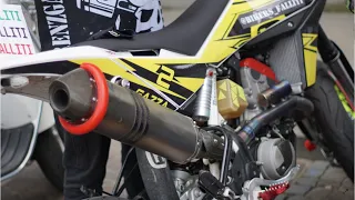 TEST RIDE HUSQVARNA SMR 511 FULL AKRAPOVIC | PURE SOUND | SUPERMOTO