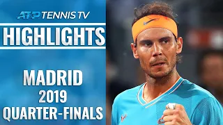 Thiem Sets Djokovic Clash; Nadal To Face Tsitsipas | Madrid Open 2019 Quarter-Final Highlights