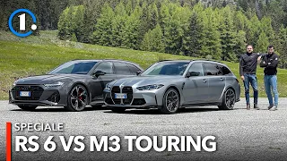 Audi RS6 vs BMW M3 Touring | Qual è la wagon più CATTIVA? 😈