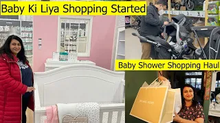 Baby Ki Liya Shopping Started 🤰🏻👶 | Baby Shower Shopping Haul |  Vlog | Simple Living Wise Thinking