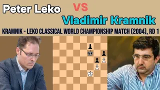 Peter Leko vs Vladimir Kramnik ||Kramnik - Leko Classical World Championship Match (2004), rd 1