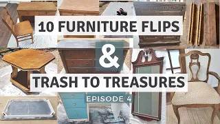 MUST SEE | 10 Thrifted and Trash To Treasure Furniture Makeovers Episode 4