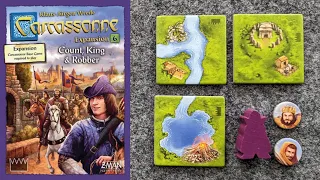 WHAT'S NEW Carcassonne Expansion 6: Count, King, and Robber, plus PLAYTHROUGH and RANKING