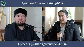 Qur'onni 9 marta xatm qildim. Qur‘on oʻqishni oʻrgatsam bo‘ladimi?