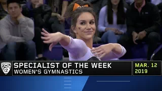 Oregon State's Kaitlyn Yanish's career-high on vault earns her Pac-12 Women's Gymnastics...