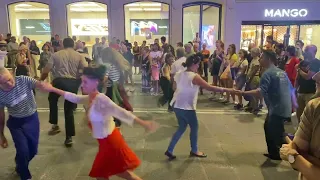 Dancing in the streets of Bologna, Italy. #swingdancestudio