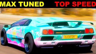 884HP Lamborghini Diablo SV - MAX TUNED - TOP SPEED - Forza Horizon 5 - FIRST PERSON