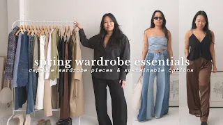 spring wardrobe essentials | my capsule wardrobe pieces & sustainable options