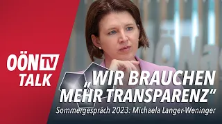 OÖN-Sommergespräch 2023: Michaela Langer-Weninger (ÖVP)