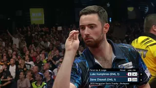 NINE DARTER IN BUDAPEST! Luke Humphries v Dave Chisnall - 2023 Hungarian Darts Trophy