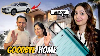 NEW CAR ki Driving 😍|Ghar mein subko Goodbye Boldia 😢 |Sistrology