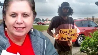 Obdachloser steht im Walmart mit einem herzzerreißenden Schild, bis eine Frau anhält und hilft