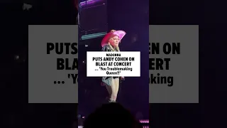 #Madonna had some words for #AndyCohen when she spotted him in the crowd during her #NYC show 👀